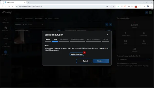 Shelly Push Benachrichtigung - Szene - Step8