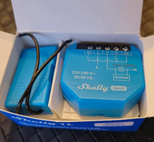 Shelly 1L Gen3 - Verpackung offen