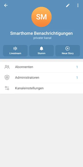 Telegram - Bot zum Channel hinzufügen - Step 2