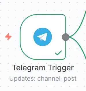n8n Workflow - Telegram Trigger