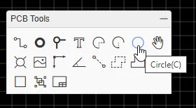 EasyEDA - PCB Tools - Circle