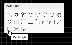 EasyEDA - PCB Tools - Rectangle