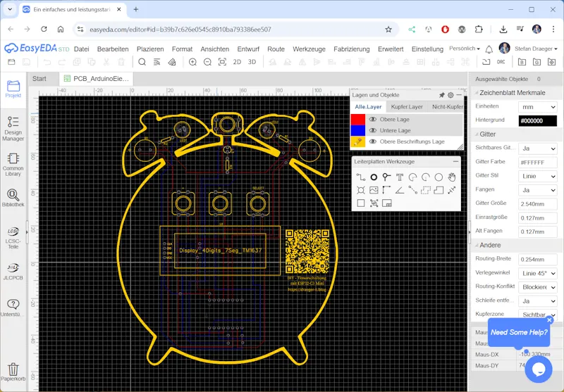 EasyEDA mit Projekt - Timer