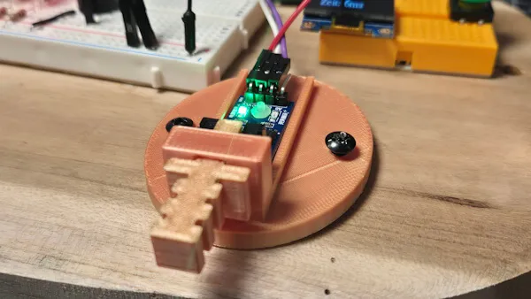 Gabellichtschranke und Halterung