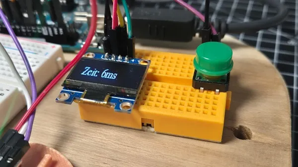OLED Display und Starttaster