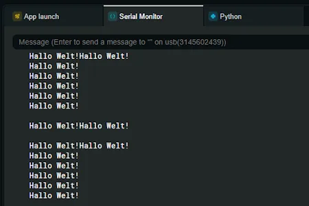 Arduino App Lab - fehlerhafter Zeilenumbruch bei Monitor-println