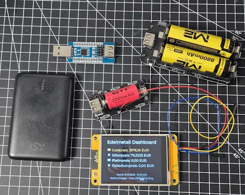 CYD via Akku mit Strom versorgen