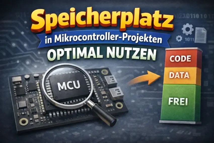 Speicherplatz in Mikrocontroller-Projekten optimal nutzen