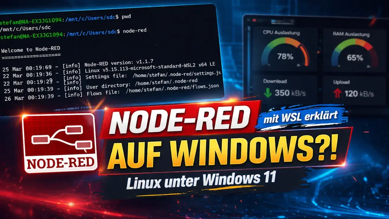 Node-RED unter Windows 11 mit WSL installieren – Schritt für Schritt