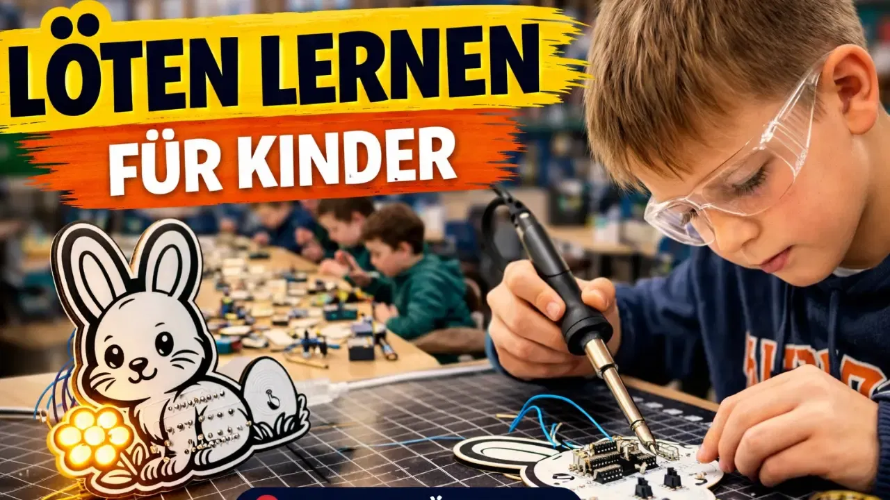 Osterhasen-Lötkit im JFZ Schöningen – Technik trifft Osterstimmung