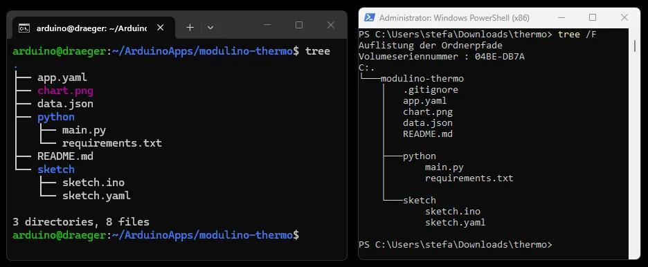 Projektordner auf den PC übertragen