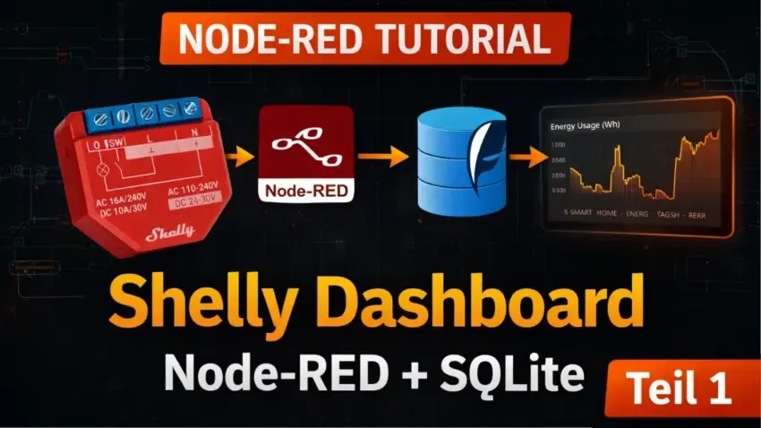 Shelly Energie-Dashboard mit Node-RED – Teil 1: SQLite & Datenimport