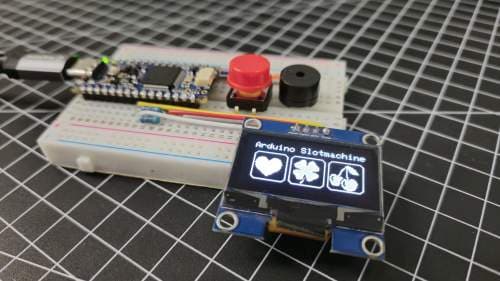 Glücksspiel im Mini-Format: Slotmaschine mit Arduino & OLED bauen ...